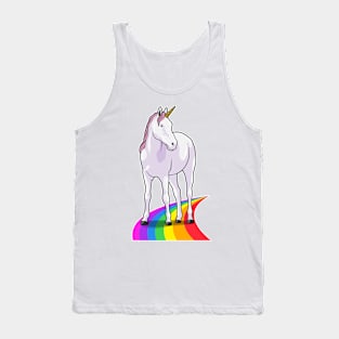 Unicorn with Rainbow Tank Top